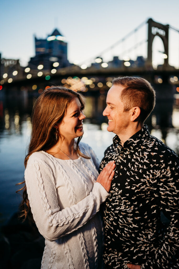 Andy Warhol Bridge Engagement Photos