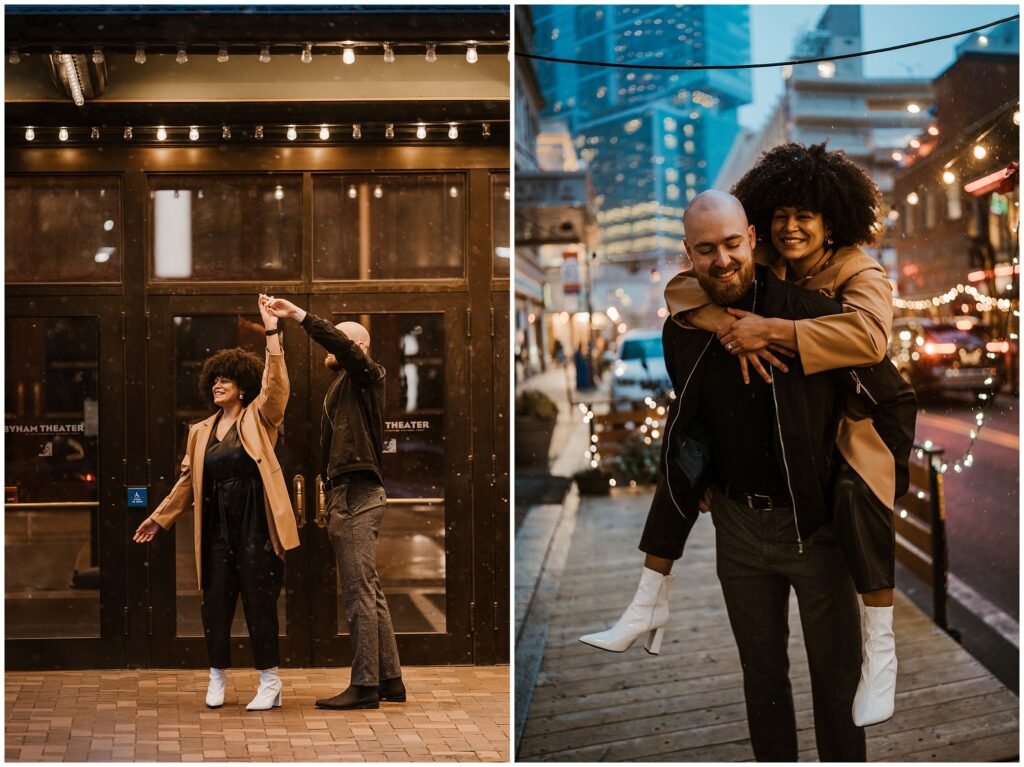 Downtown Pgh Engagement Photos